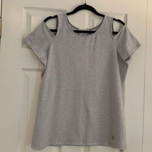 Michael Kors Striped Knit Top